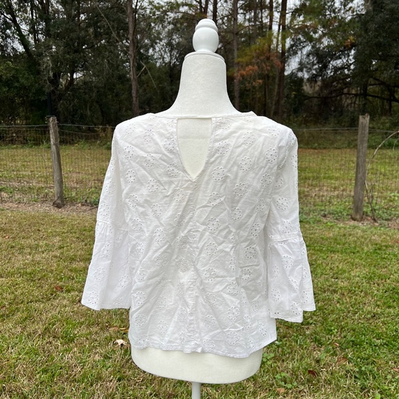 LAST CHANCE 7/31 White Eyelet Top - Picture 3 of 8